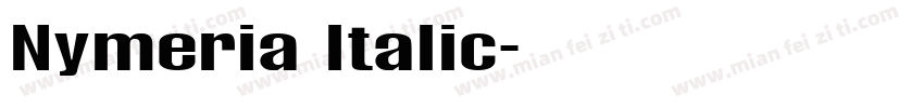 Nymeria Italic字体转换